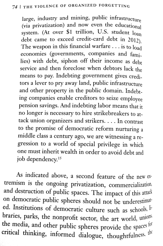 p. 74 text from The Violence of Organized Forgetting