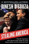 book jacket with weird photo of Obama and Hillary